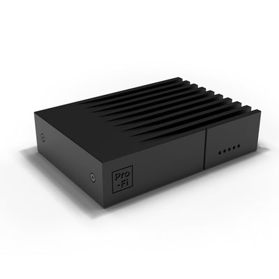 Pro-Fi Amp 2.40 2-channel DSP amplifier — compact unit for architectural audio installations